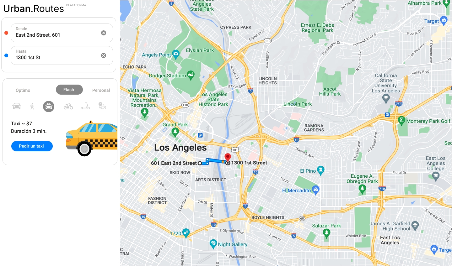 Miniatura del proyecto Urban Routes